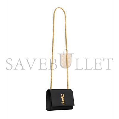 YSL KATE SMALL IN GRAIN DE POUDRE EMBOSSED LEATHER 469390BOW0J1000 (20x12.5x5cm)
